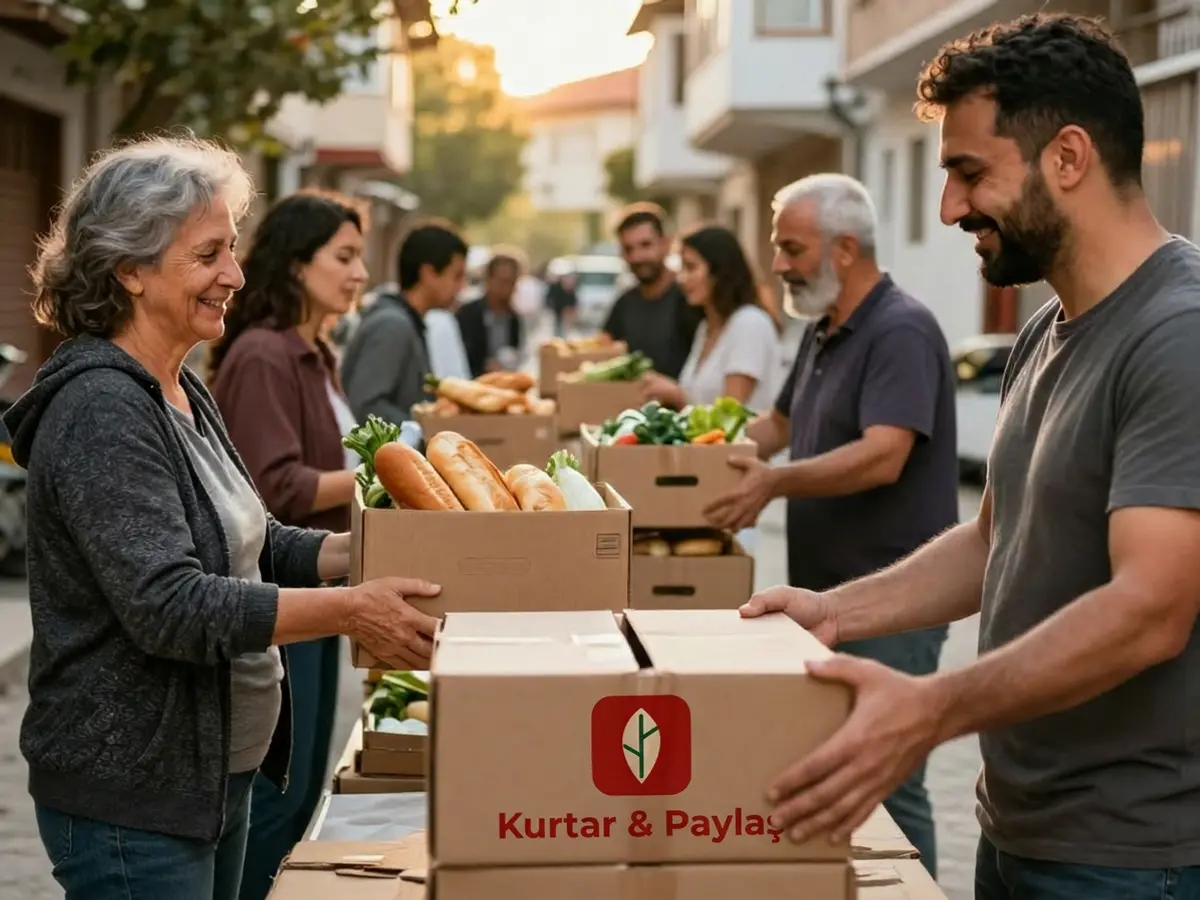 Mahallede dayanışma: komşular kutuları birlikte taşıyor